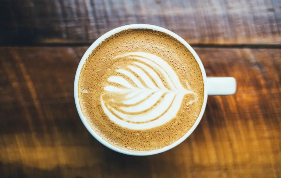 Latte-art í kaffibolla